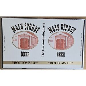 Pittsburgh Brewing Co Bottoms Up Beer flat unrolled beer can